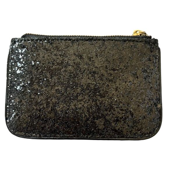 Kate Spade New York Black Glitterball Coin Purse with Keyring - Picture 2 of 9